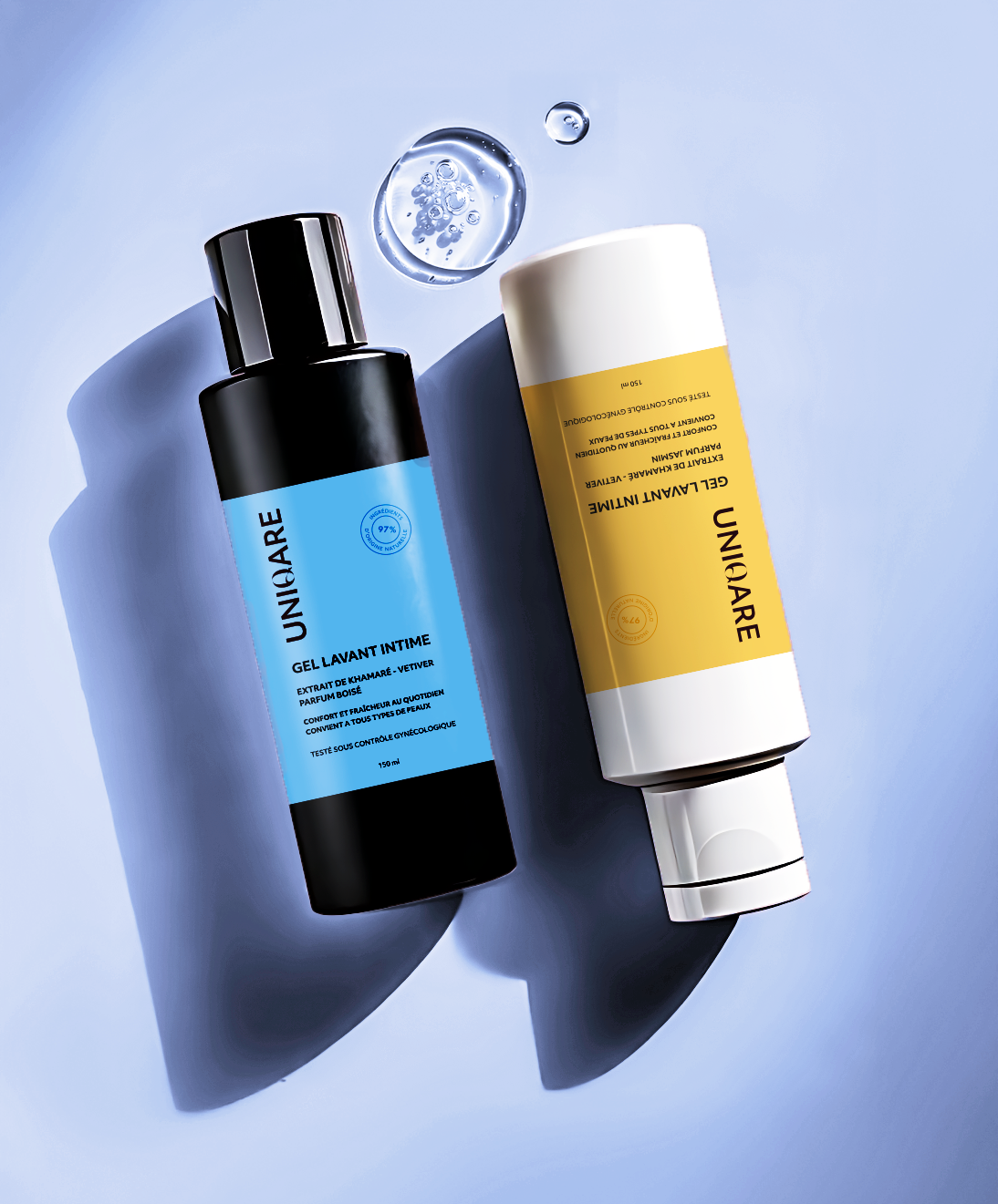 Gel lavant intime homme